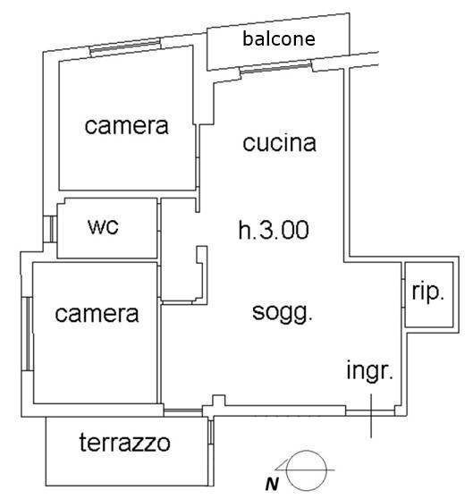 Foto 25 - Four-room apartment Via Esperanto, Albenga - floor plans 1
