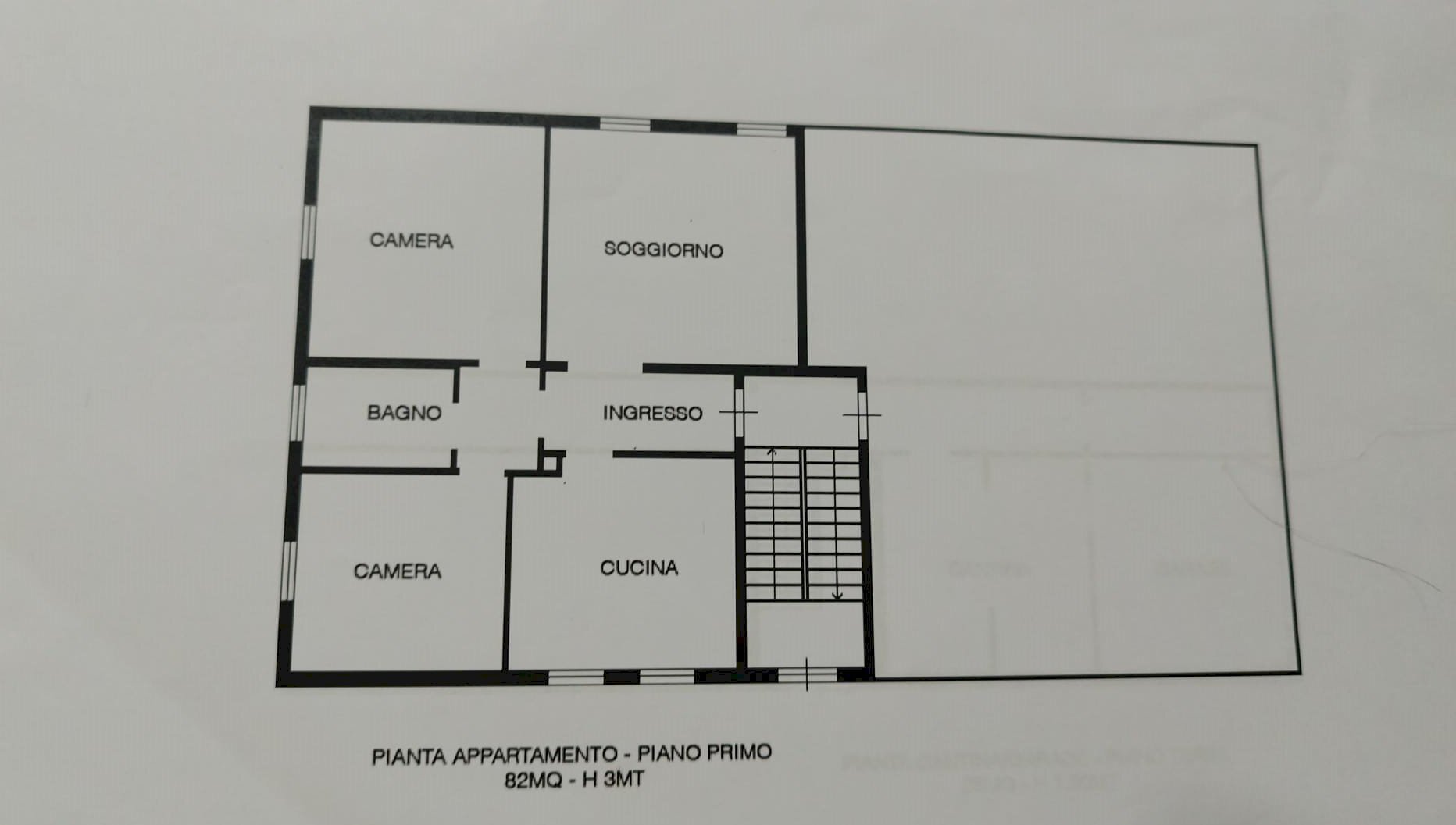 Three-room apartment Viale Buon Pastore, Modena - floor plans 1