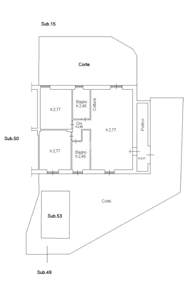 Quadrilocale Via Litoranea, Ameglia - planimetria 1