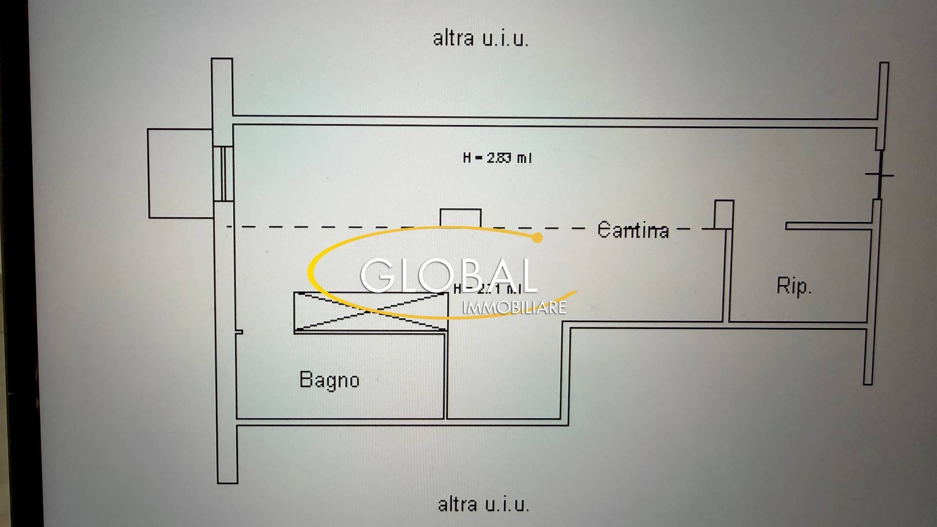 Foto 21 - Monolocale Numana - planimetria 1