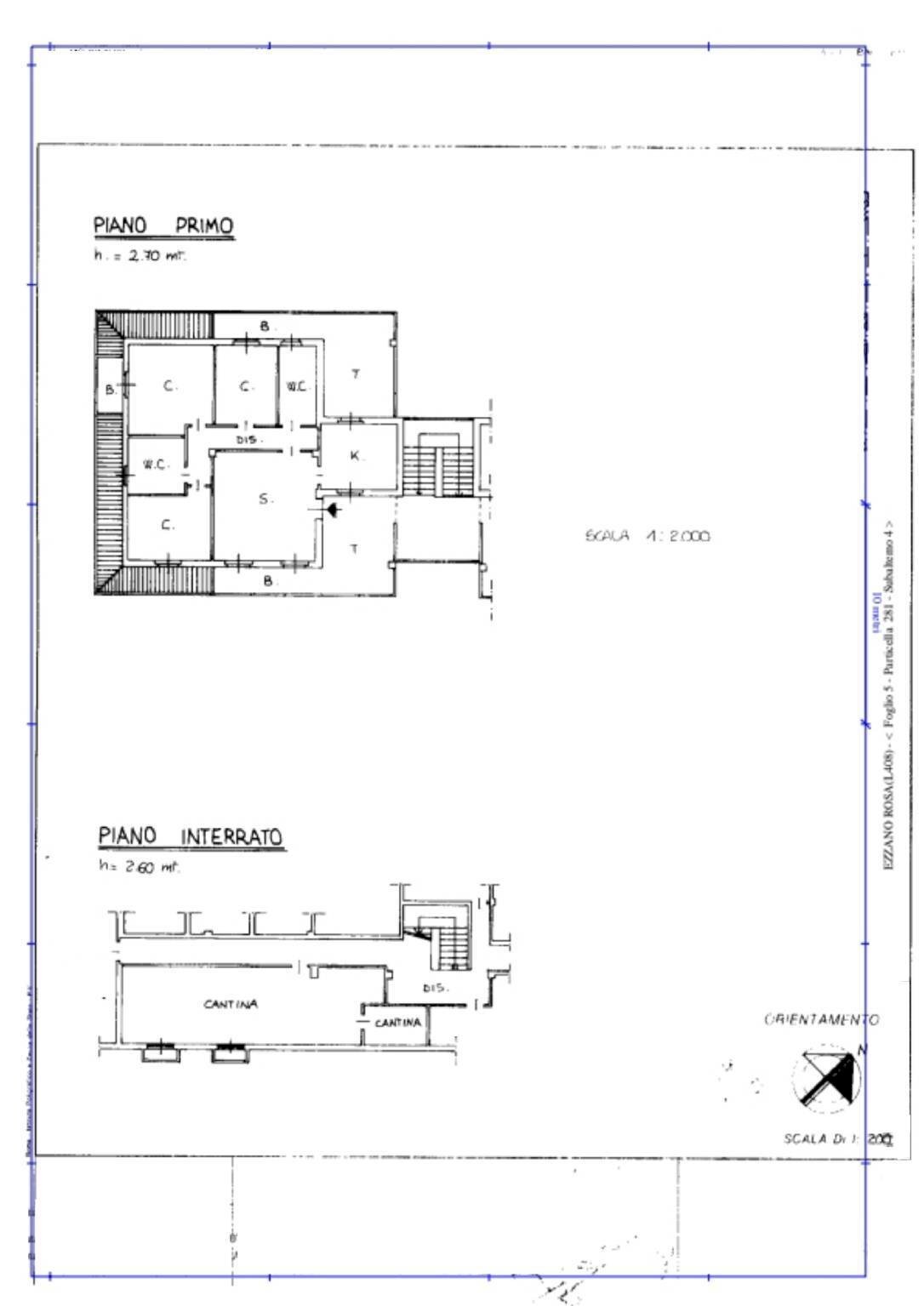 Foto 9 - Quadrilocale via pascoli, Trezzano Rosa - planimetria 1