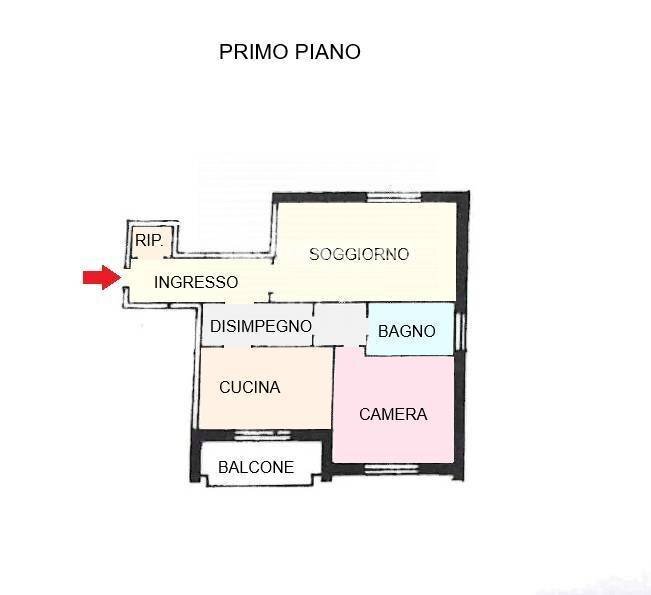 Foto 24 - Bilocale Via Casati
 
16, Magenta - planimetria 1