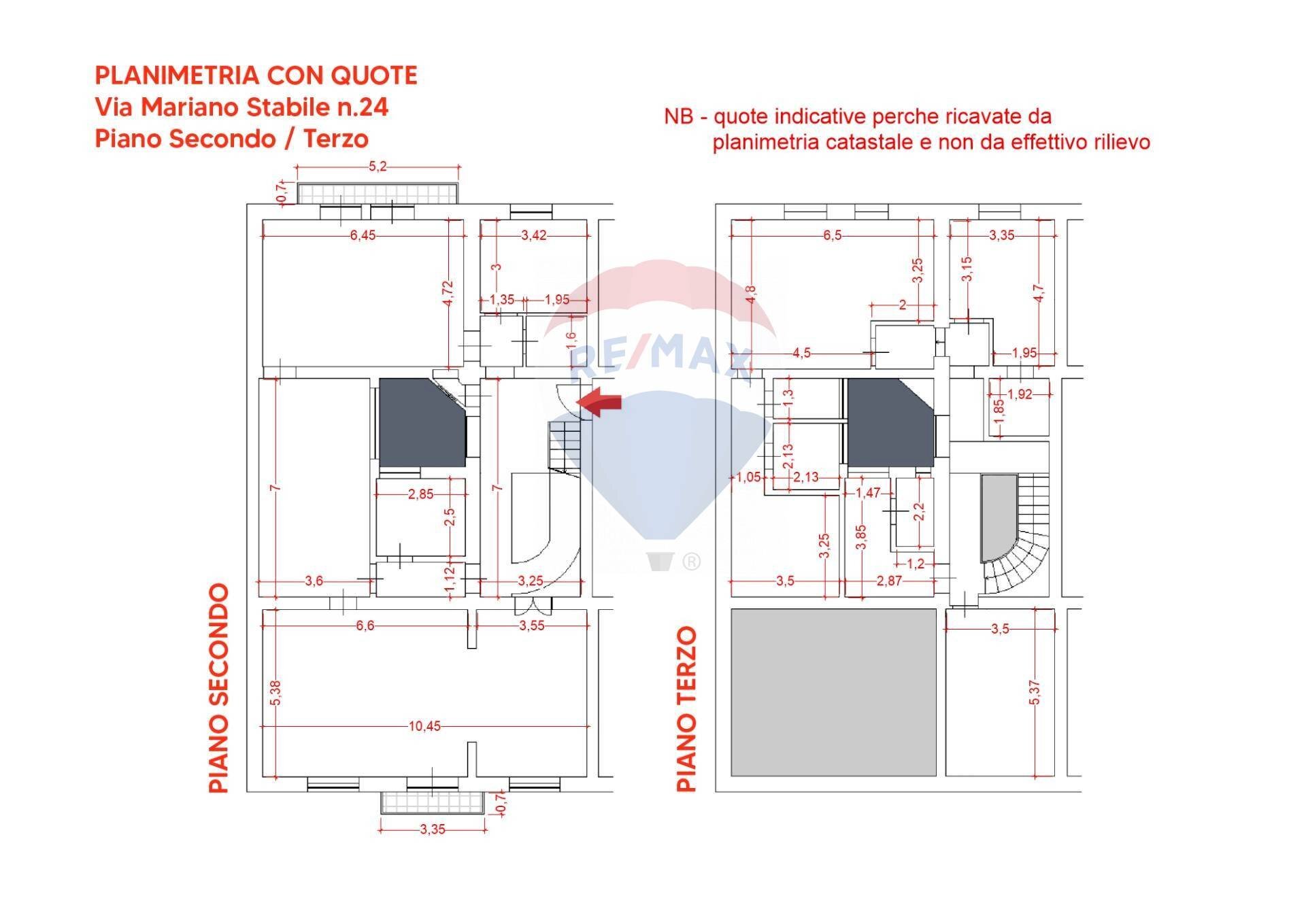 Pianta 2D - Appartamento Via Mariano Stabile
 
24, Palermo - planimetria 1