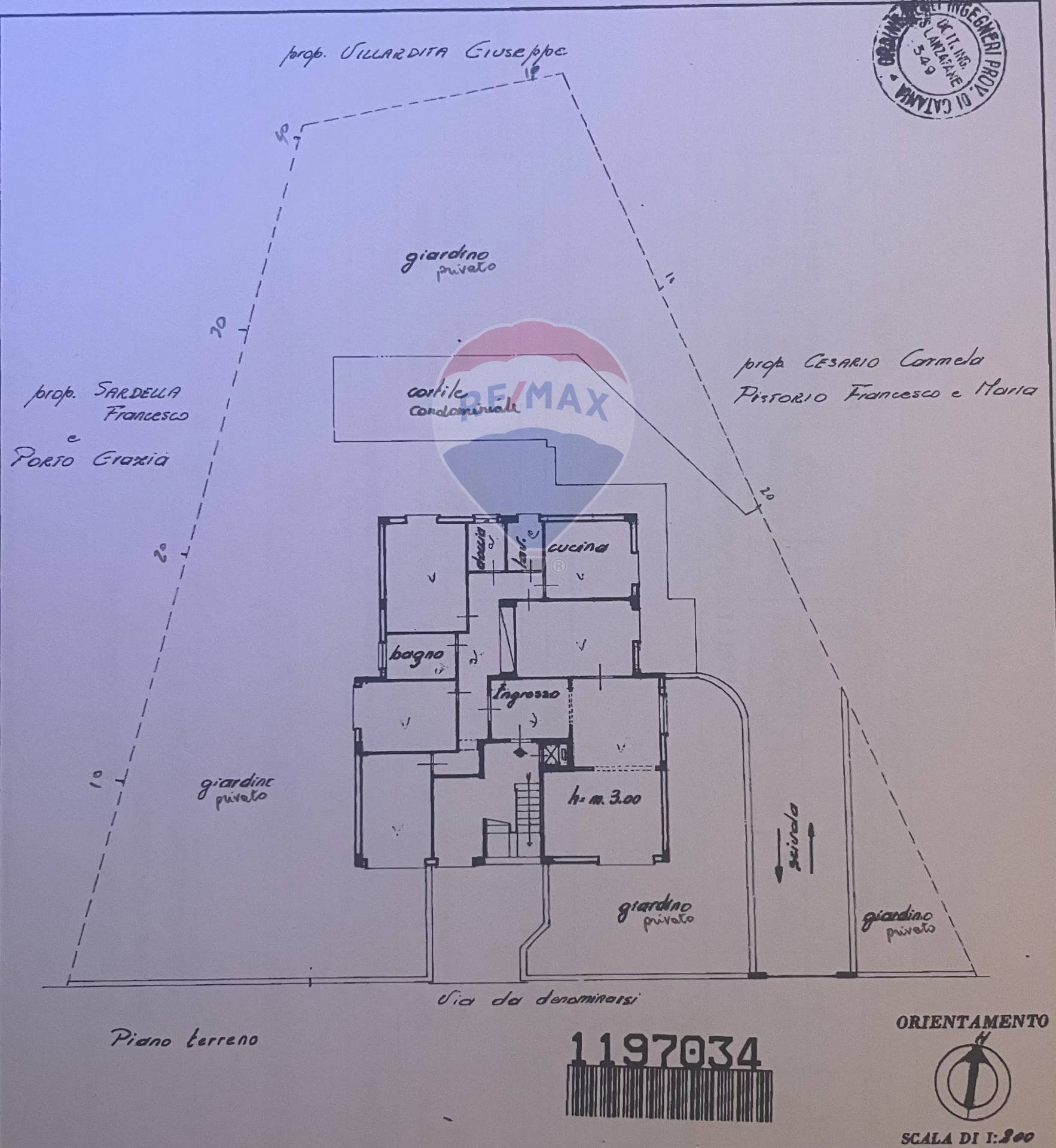 Pianta 2D - Appartamento via Federico De Roberto, Aci Castello - planimetria 1