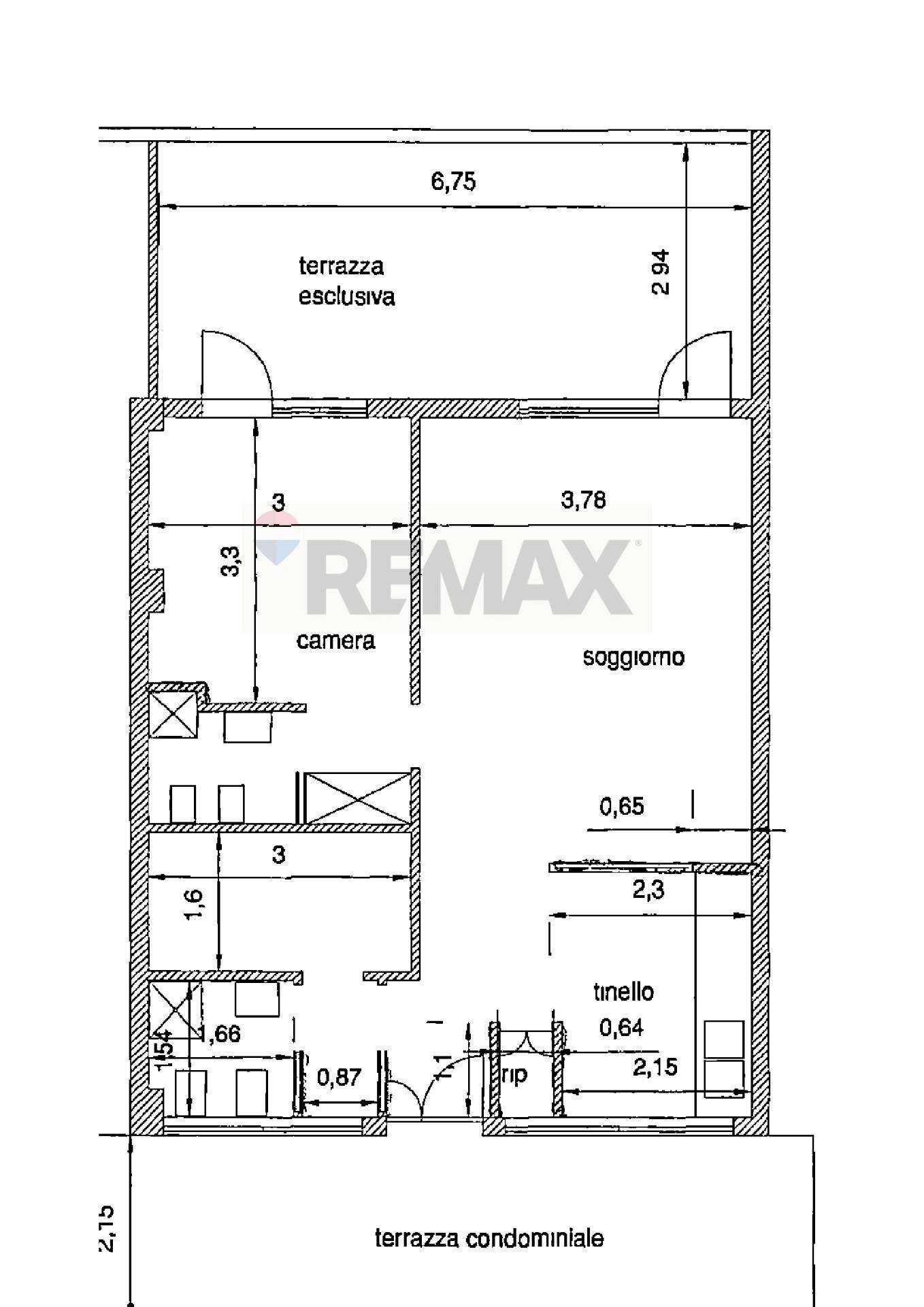 Pianta 2D - Trilocale Costa degli Ulivi
 
83, Monte Argentario - planimetria 1