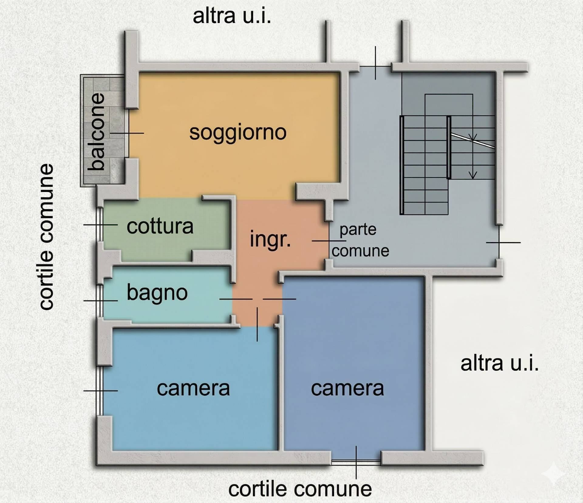 Foto 2 - Trilocale Via G. CASATI
 
5, Cassano d'Adda - foto 2