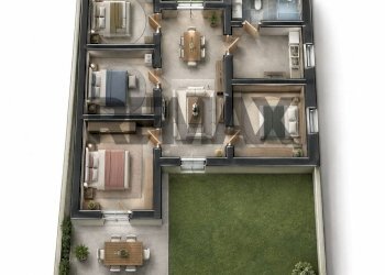 Pianta 3D - Casa semi indipendente C.da Gilestra, Ragusa - foto 55