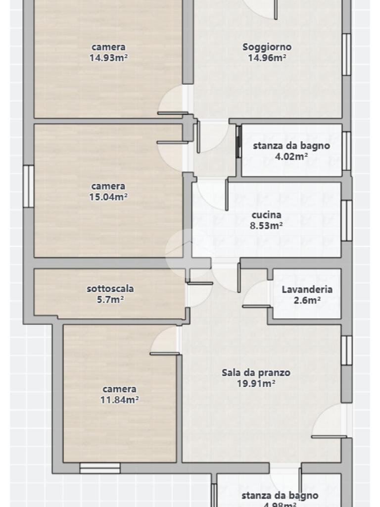 Portion of a house Via Forlì, Santarcangelo di Romagna - floor plans 1
