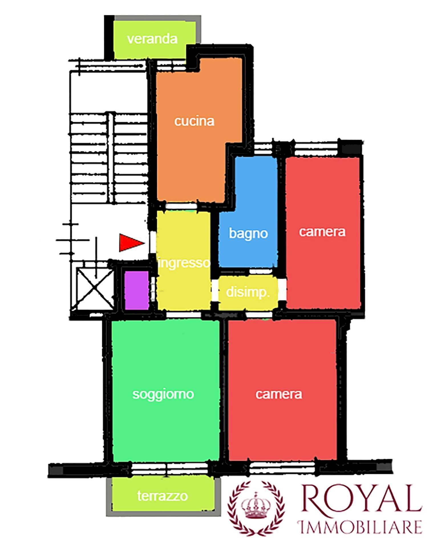 Foto 24 - Three-room apartment Borgo Dei Cappuccini, Livorno - floor plans 1