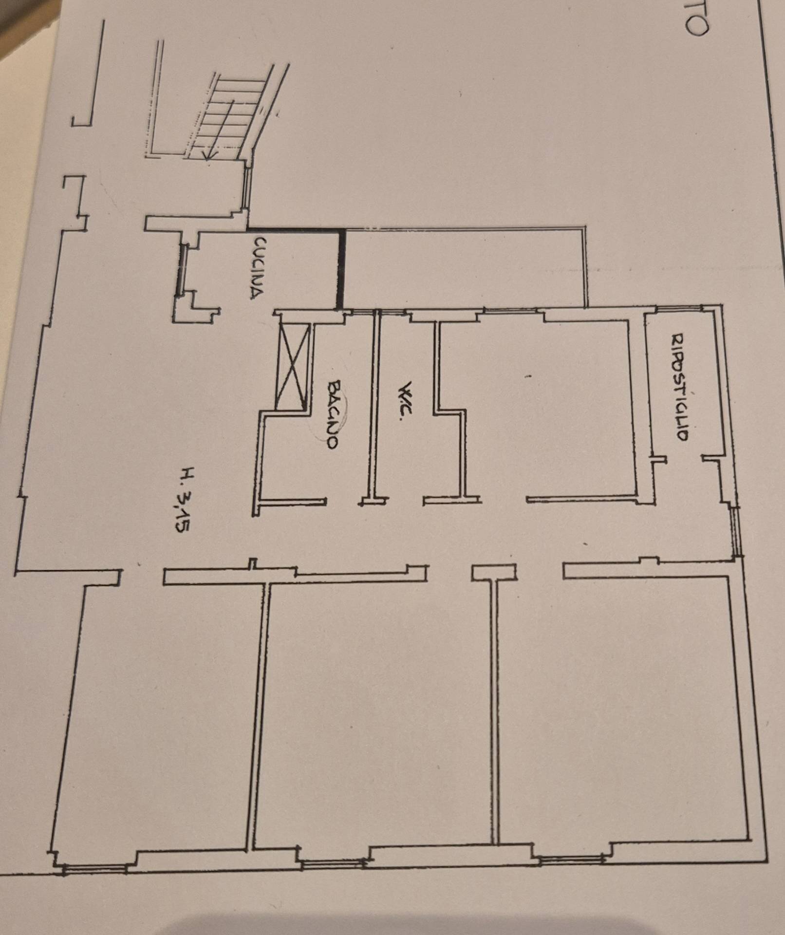 pianta - Appartamento via Vico
 
snc, Terni - planimetria 1