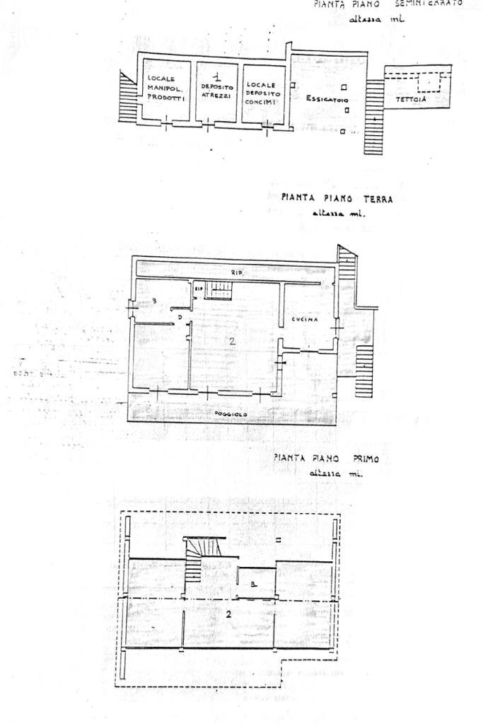 Villa Regione Beuzi, Taggia - floor plans 1