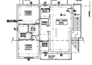 piantina piano primo - Casa indipendente Verucchio - foto 18