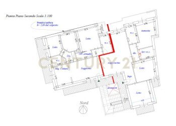 planimetria la spina 2p.png - Appartamento Via Sabato Martelli Castaldi, Catania - foto 3