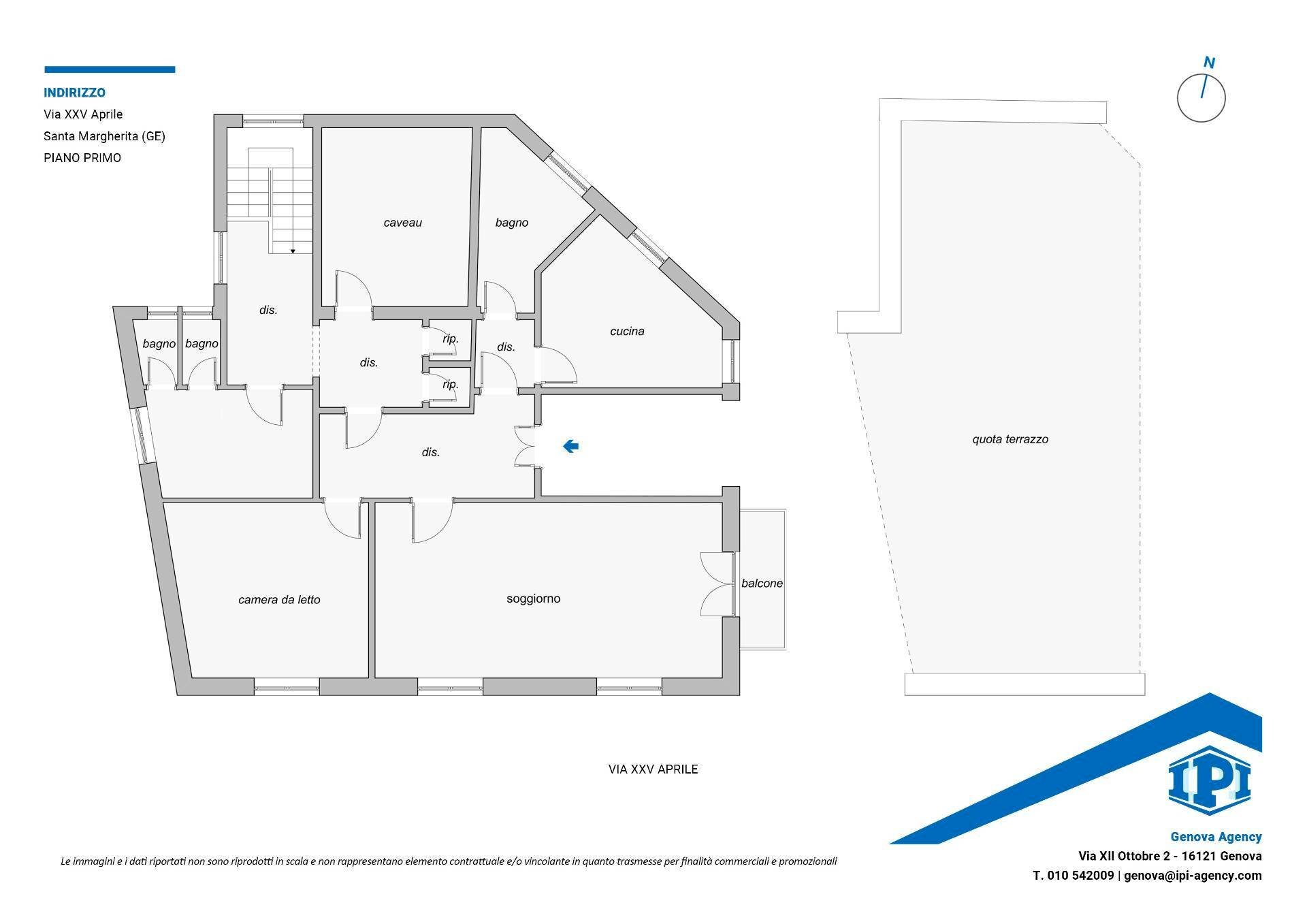 Apartment Via XXV 1945 Aprile, Santa Margherita Ligure - floor plans 1