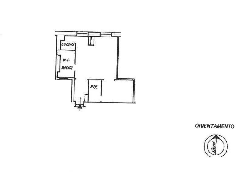 Two-room apartment Via Capolungo, Genova (neighborhood Nervi) - floor plans 1