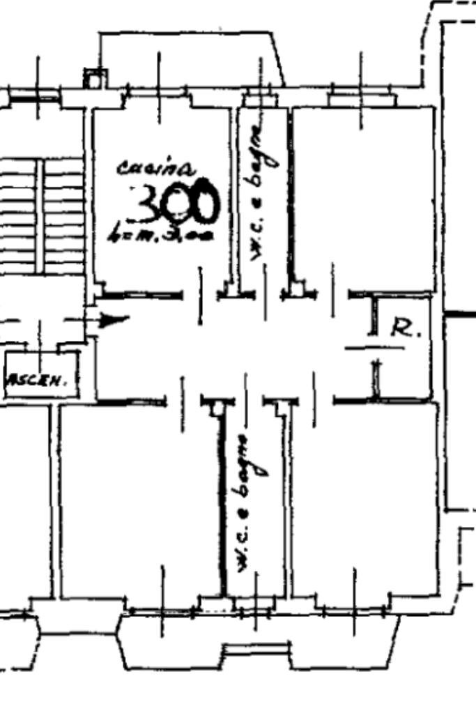 Four-room apartment Via Pio VII, Torino (neighborhood Lingotto) - floor plans 1