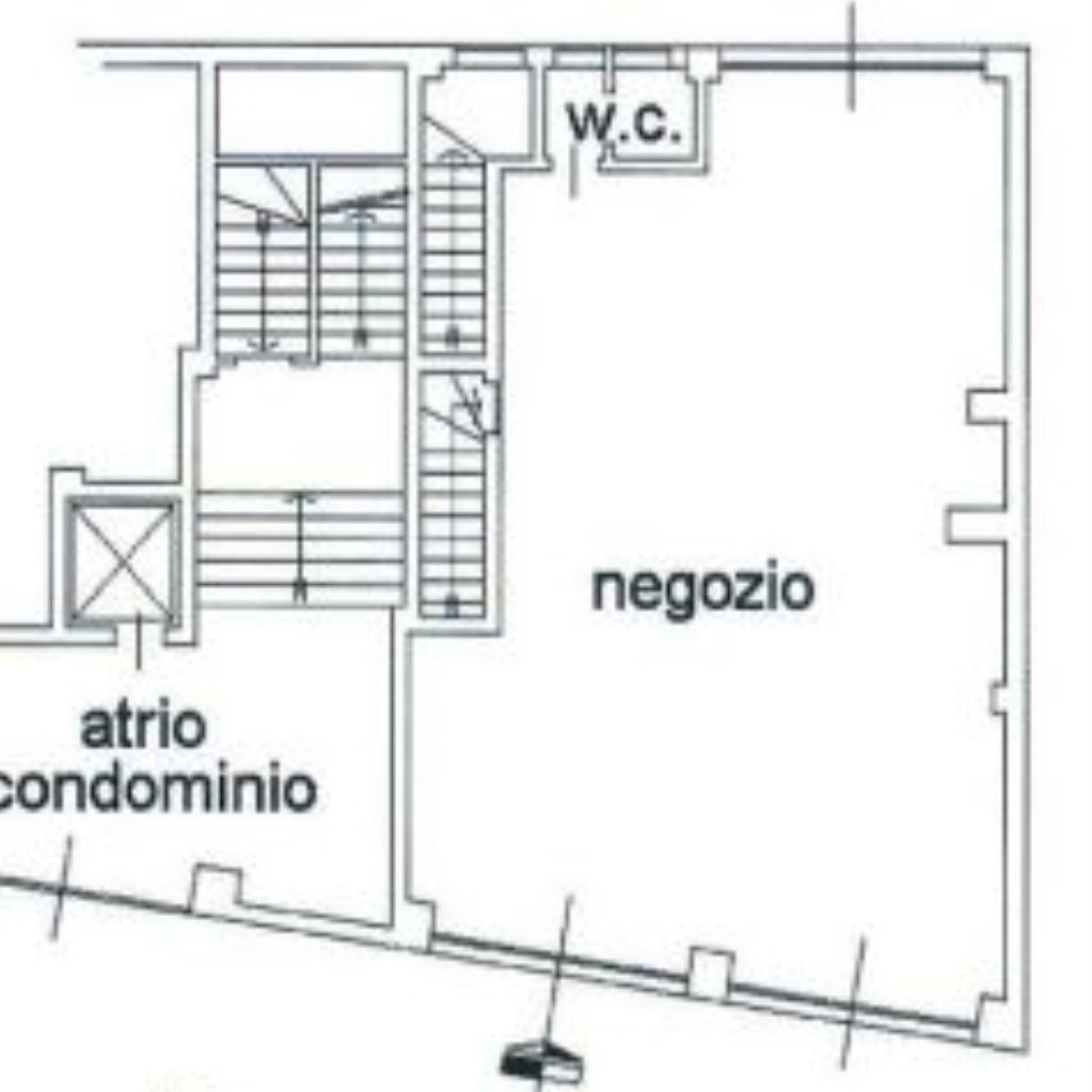 Shop Corso Montegrappa, 9, Torino (neighborhood Parella) - floor plans 1