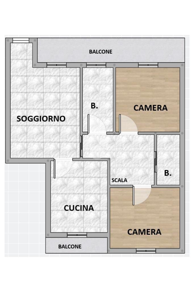 Trilocale Via montale, Rho - planimetria 1