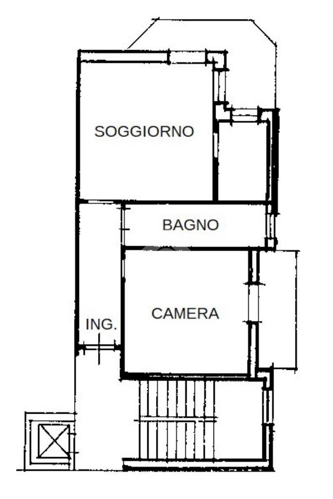 Bilocale Via F. Mistral, Melle - planimetria 1