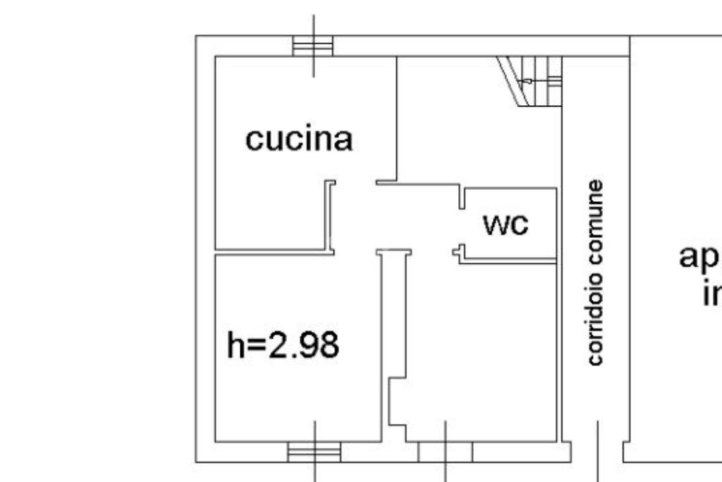 Three-room apartment Località Morasco, Montoggio - floor plans 1