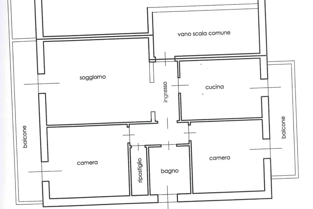 Quadrilocale Via La Marmora, Vigliano Biellese - planimetria 1