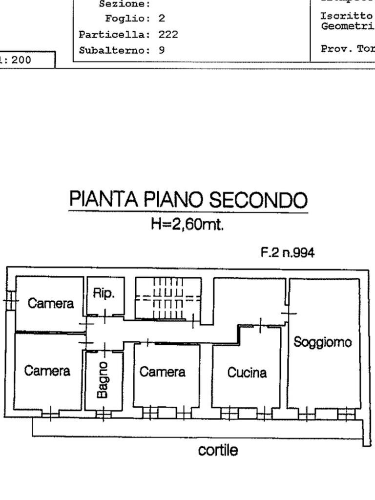 Appartamento Via Provinciale, Samone - planimetria 1