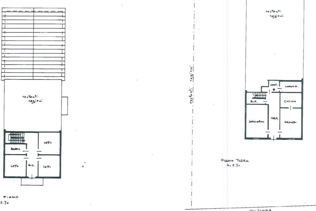 Casa semi indipendente Via Tassone, Bagnolo in Piano - planimetria 1