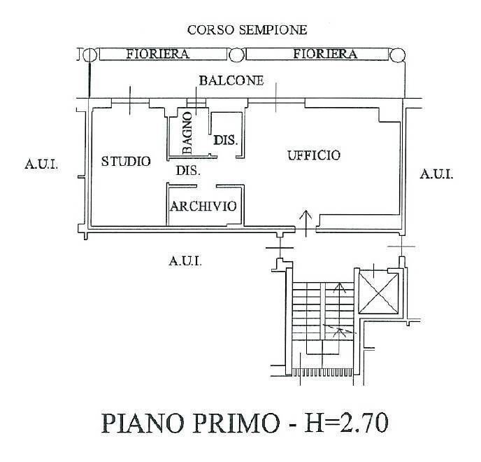 Foto 17 - Ufficio Via dei Tessitori
 
2, Legnano - planimetria 1