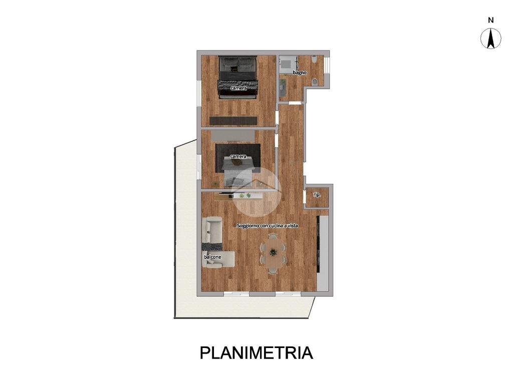 Four-room apartment Via Liberazione, Moneglia - floor plans 1