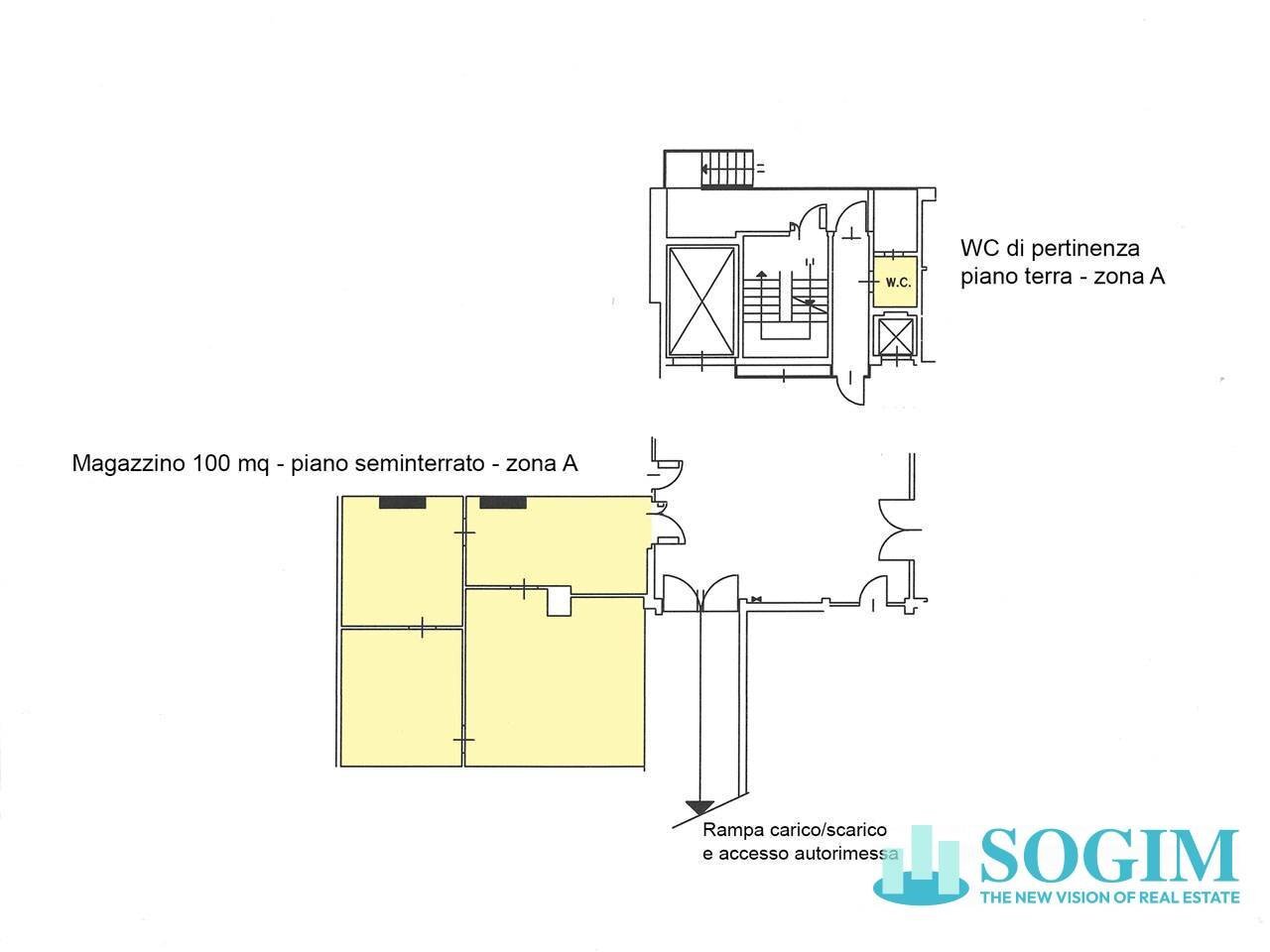 Foto 16 - Magazzino Via Fantoli
 
7, Milano - planimetria 1