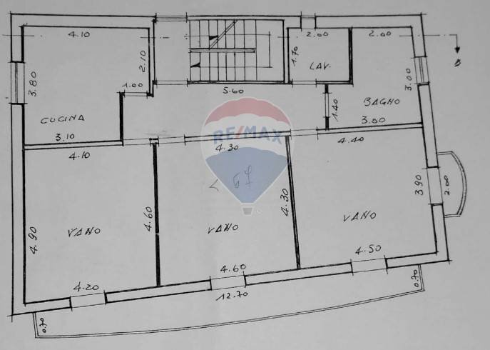 Pianta 2D - Three-room apartment Via Del Geranio
 
7, Catania - floor plans 1