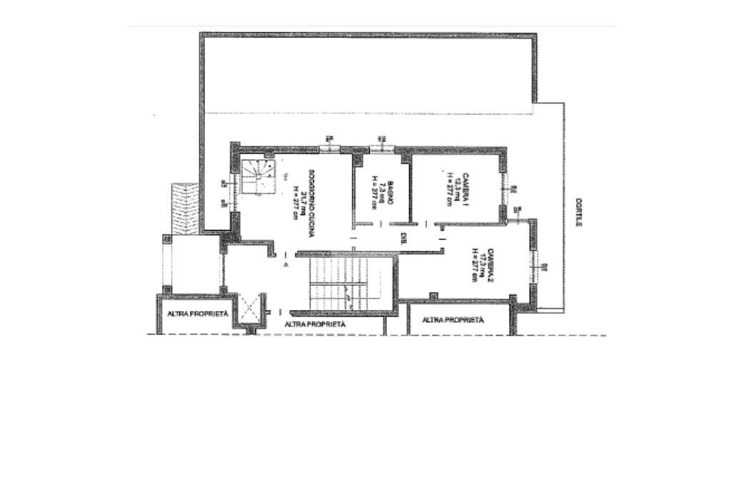 Quadrilocale Via Neuscheller, Rivarossa - planimetria 1