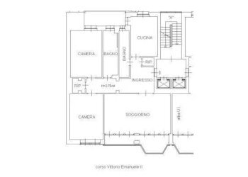 Planimetria - Three-room apartment corso Vittorio Emanuele II, 18, Torino (neighborhood Centro) - photo 32