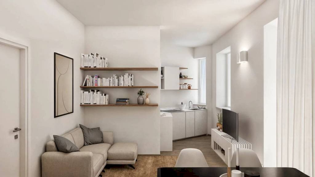 Salone - Two-room apartment via Villa Giusti, 1, Torino (neighborhood Parella) - photo 2