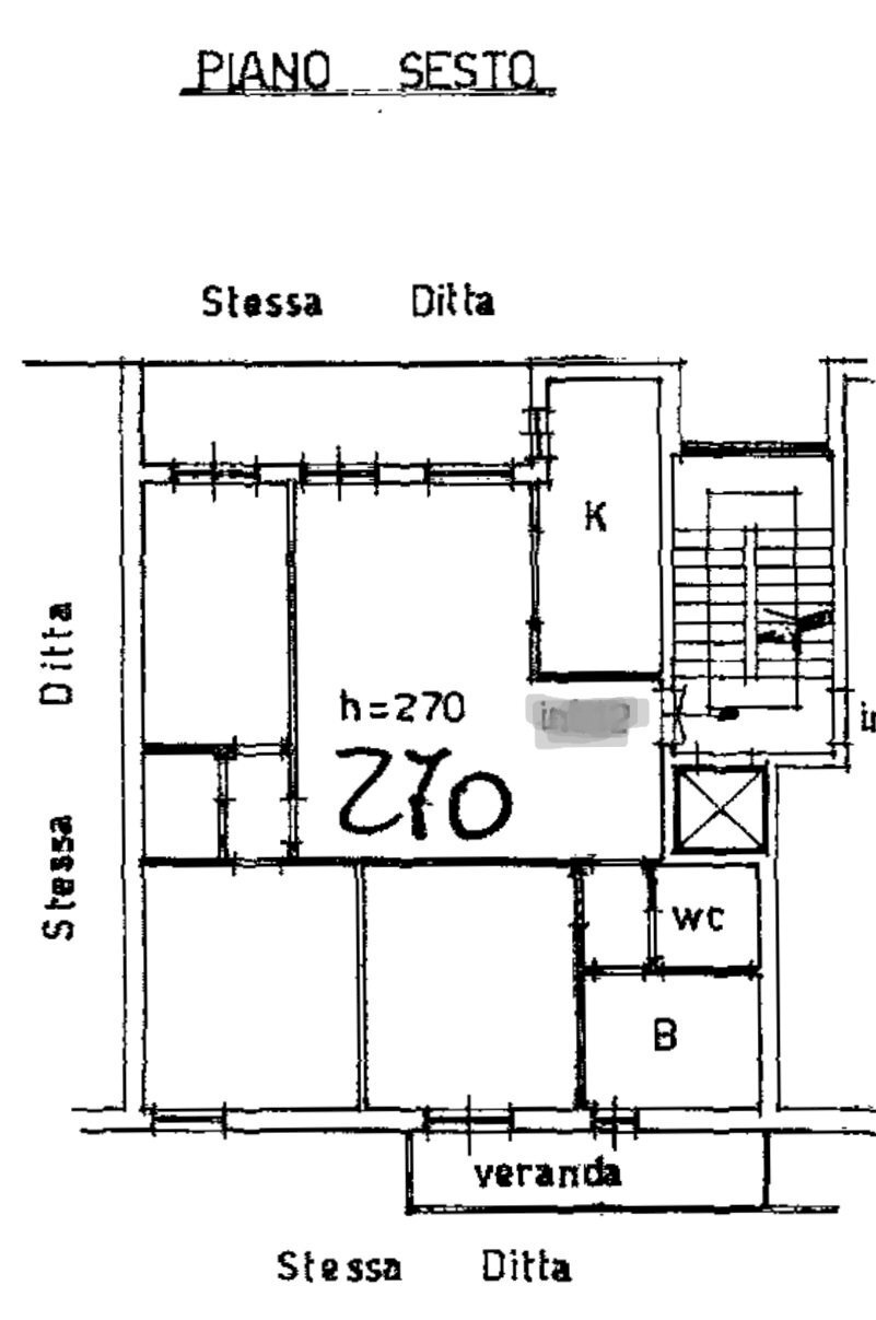 Appartamento via Donato Bramante, Firenze - planimetria 1