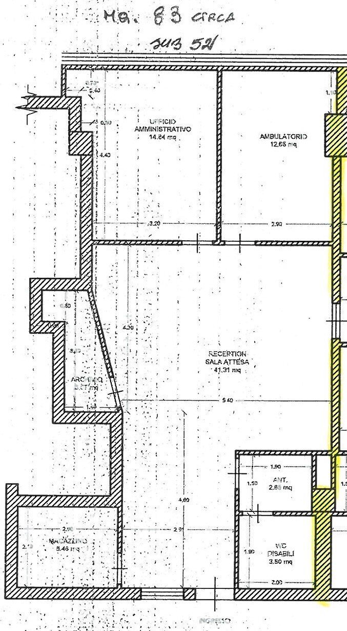 pianta - Ufficio Via Nazario Sauro 162, San Benedetto del Tronto - planimetria 1