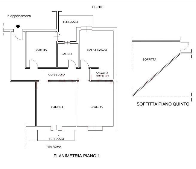 1.jpg - Apartment at auction Via Roma 10, Cengio - floor plans 1