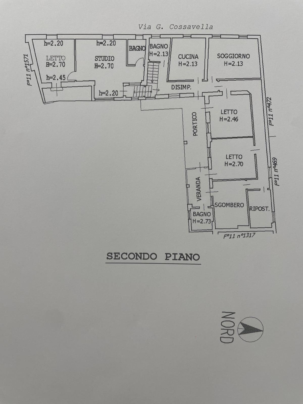 Apartment Via G. Cossavella, 34, Bollengo - floor plans 1