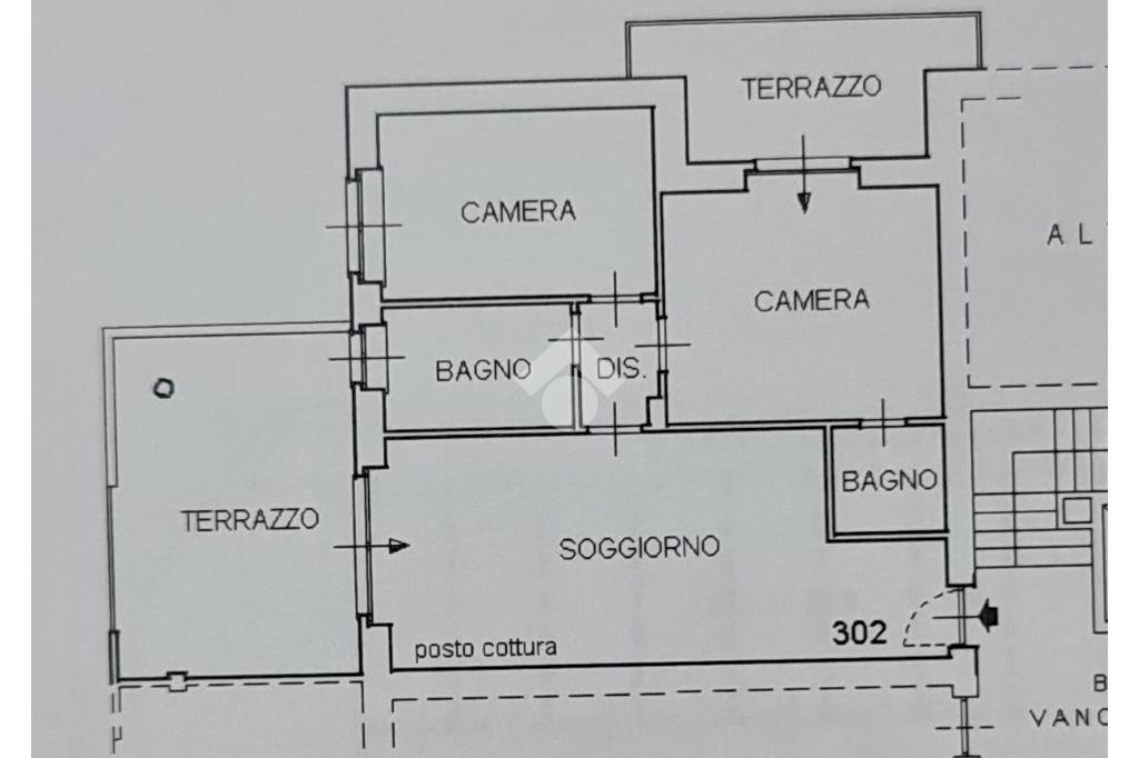 Trilocale Via Cristoforo Colombo, Caselle Torinese - planimetria 1