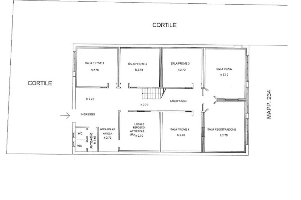 Capannone Via sant'ambrogio, Romentino - planimetria 1