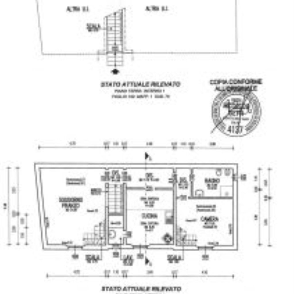 Independent house Via Frassinago, 2, Bologna (neighborhood Centro Storico) - floor plans 1