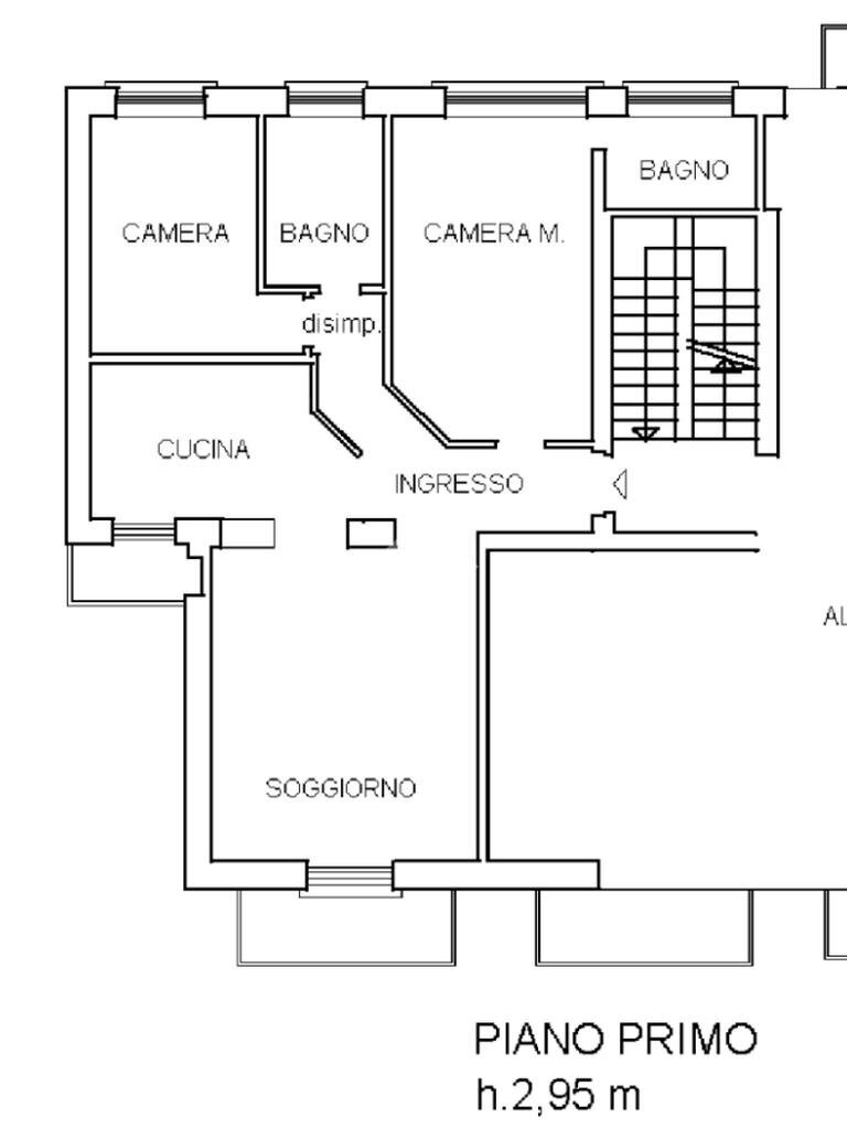 Trilocale Via Novara, Oleggio - planimetria 1
