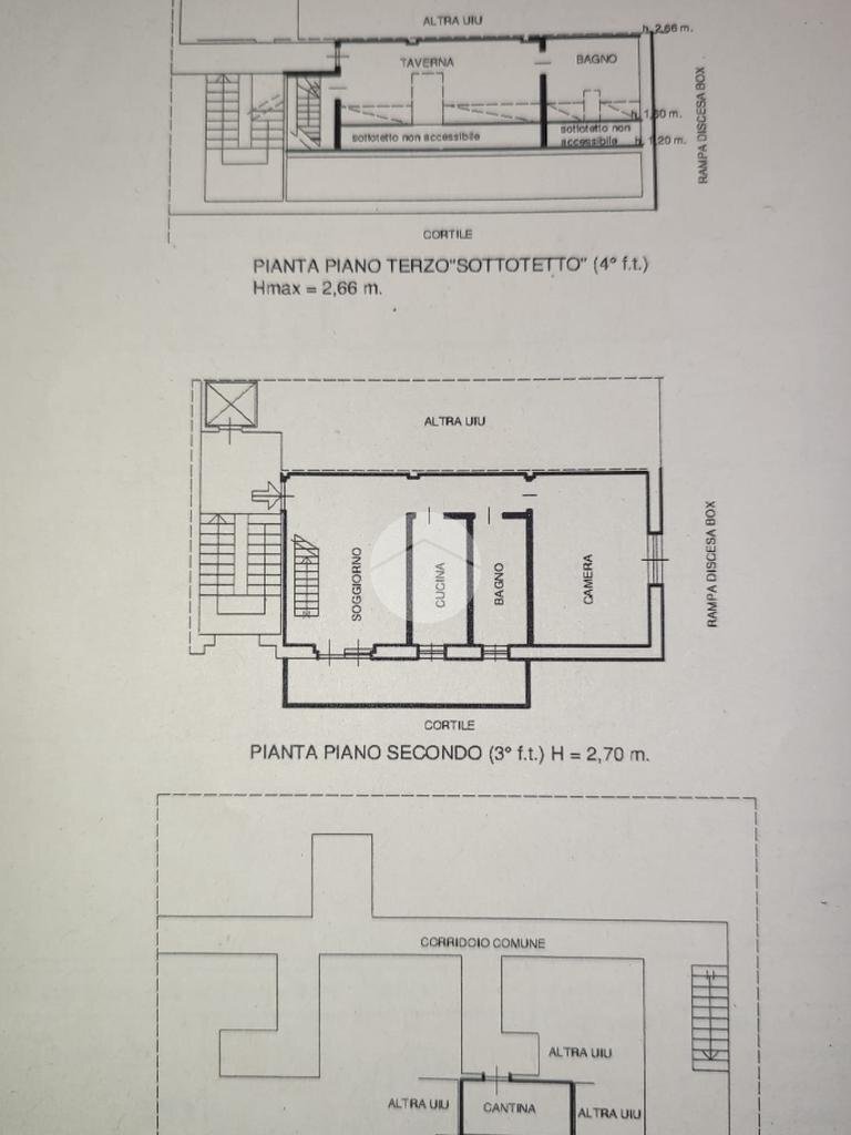Four-room apartment Via Rivoli, Alpignano - floor plans 1