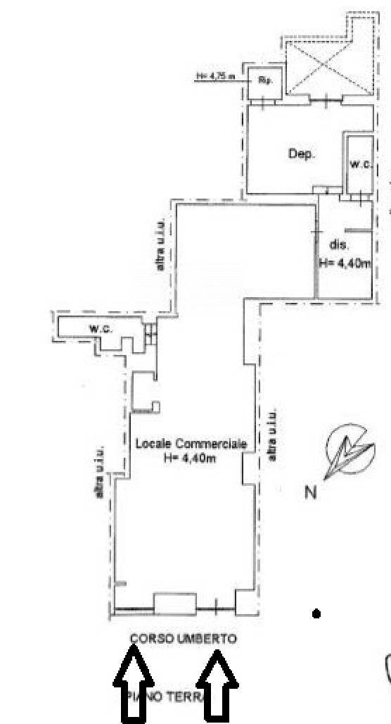 Foto 6 - Locale Commerciale Corso Umberto
 
103, Brindisi - planimetria 1