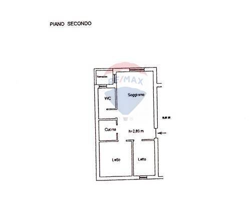 Pianta 2D - Quadrilocale G46F+X5 Cerzeto, Provincia di Cosenza, Cerzeto - planimetria 1