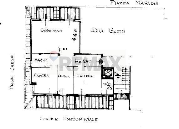 Pianta 2D - Attico Piazza Marconi
 
24, Luino - planimetria 1