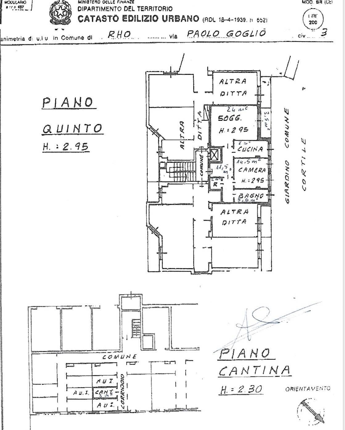 Foto 25 - Bilocale via Paolo Goglio
 
3, Rho - planimetria 1