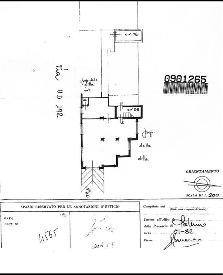 Foto 11 - Magazzino Via Francesco Musotto, Palermo - planimetria 1