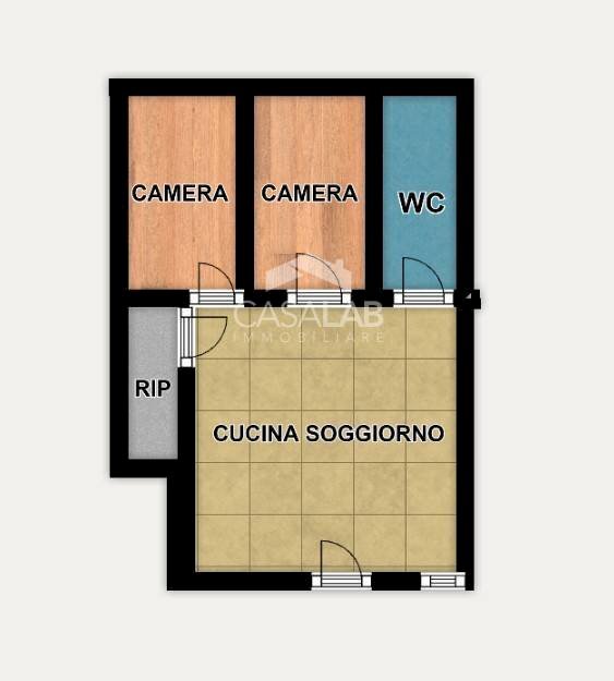 Foto 2 - Trilocale via vittorio emanuele orlando
 
19, Carini - planimetria 1