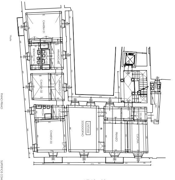 Appartamento via Vittorio Emanuele II, 38, Chieri - planimetria 1